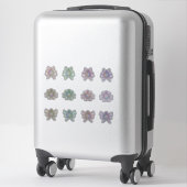 Sticker Feuille d'autocollants de créature extraterrestre (Sur valise)
