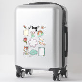Sticker Feuille d'autocollants de mai – Frais et lumineux (Sur valise)