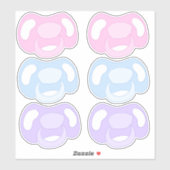 Sticker Feuille d'autocollants de pacifier (Feuille)