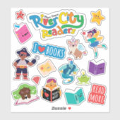 Sticker Feuille d'autocollants des lecteurs de River City (Feuille)