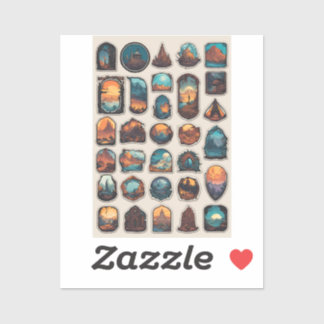 Sticker Feuille d'autocollants du Royaume Enchanté | Cotta