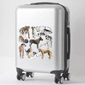 Sticker Feuille d'autocollants Great Danes (Sur valise)