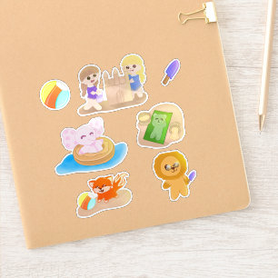 Sticker Feuille d'autocollants - Jouets d'été