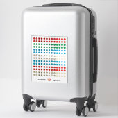 Sticker feuille d'autocollants minimaliste (Sur valise)