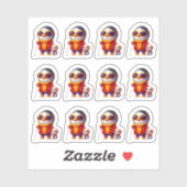 Sticker Feuille d'autocollants Penguin Traveler 12 (Feuille)