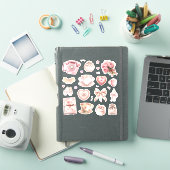 Sticker Feuille d'autocollants Pink Whimsy (Couverture iPad)