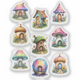 Sticker Feuille d'autocollants pour scrapbook de maisons d
