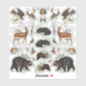 Sticker Feuille d'autocollants Rustique À feuillage persis (Feuille)