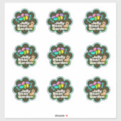 Sticker Feuille d'autocollants sur le thème de Pâques (Feuille)