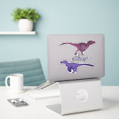 Sticker Feuille d'autocollants Utahraptor (Ordinateur portable sur le bureau)
