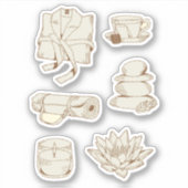 Sticker Feuille d'autocollants Zen Self Care Planner (Devant)