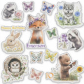 Sticker Feuille de 13 Personnalisers de vignettes en vinyl (Devant)