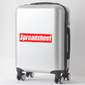 Sticker Feuille de calcul - Comptable drôle (Sur valise)