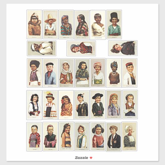 Sticker Feuille de collage de voyage international pour en (Feuille)