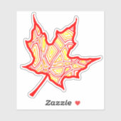 Sticker Feuille de feu (Feuille)
