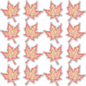 Sticker Feuille de feu (Devant)