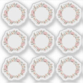 Sticker Feuille de lecteur de couronne Rose rose chic Shab (Devant)