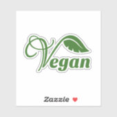 Sticker Feuille de logo Vegan (Feuille)