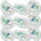 Sticker Feuille de planificateur botanique à l'aquarelle a (Devant)