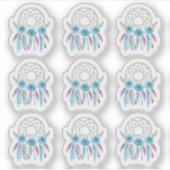 Sticker Feuille de planification Boho de la plume d'aquare (Devant)