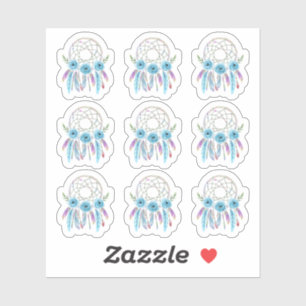 Sticker Feuille de planification Boho de la plume d'aquare