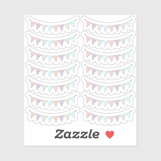 Sticker Feuille de planification de guirlande de fête Shab (Feuille)