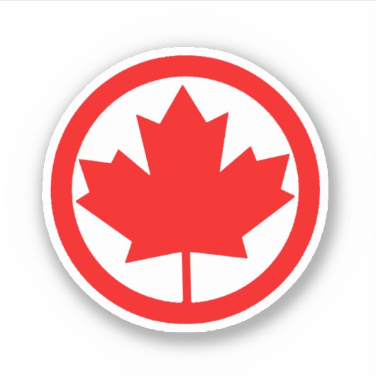Sticker Feuille d'érable du Canada (Devant)