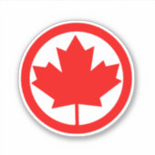 Sticker Feuille d'érable du Canada (Devant)
