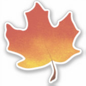 Sticker Feuille d'érable rouge (Recto)