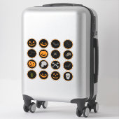 Sticker Feuille d'Halloween Éffrayant amusant (Sur valise)