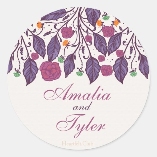 Sticker Feuille élégant (Devant)