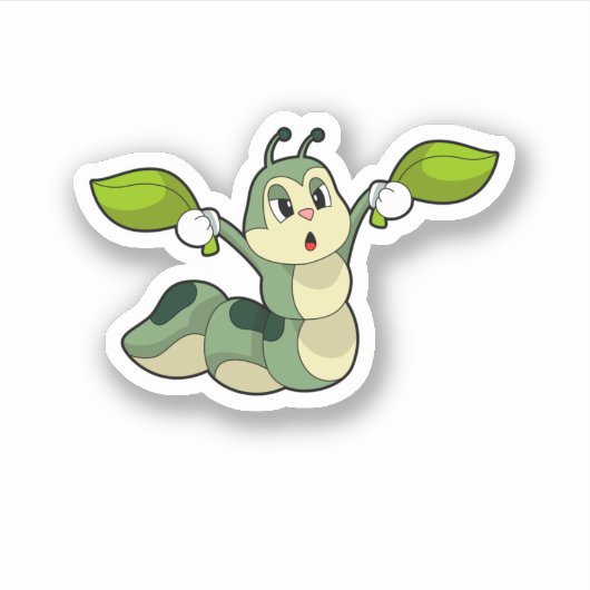 Sticker Feuilles Caterpillar (Devant)