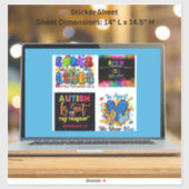 Sticker Feuilles d'autocollants en vinyle extra-grand sens (Feuille)