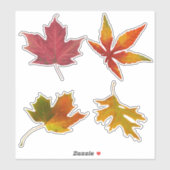 Sticker Feuilles d'automne assorties (Feuille)