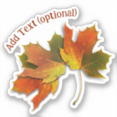 Sticker Feuilles d'automne dorées (Recto)