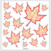 Sticker Feuilles de feu (Feuille)