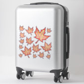 Sticker Feuilles de feu (Sur valise)