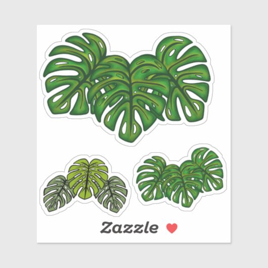 Sticker Feuilles de Monstera (Feuille)
