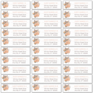 Sticker Feuilles Palm   Liste d'adresses des invités Hydr