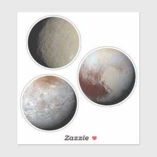 Sticker Feuillet d'autocollant sur les planètes naines vis