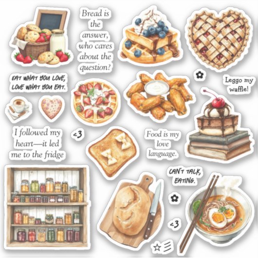 Sticker Feuillet d'autocollant Sweet & Savory Delors (Devant)