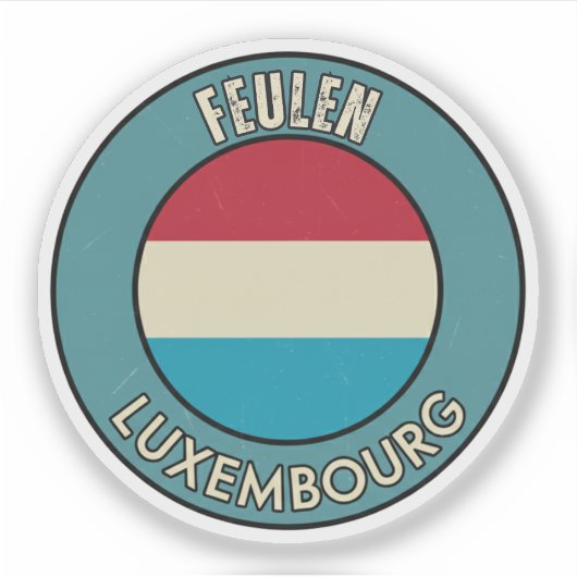Sticker Feulen, Luxembourg (Devant)