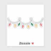 Sticker Feux de Noël (Feuille)