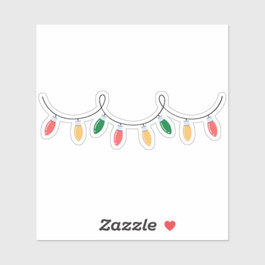 Sticker Feux de Noël (Feuille)