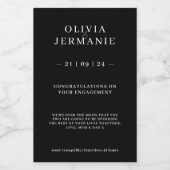 Sticker Fiançailles de luxe cadeau pour les couple (Étiquettes simples)