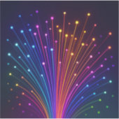 Sticker Fibre optique colorée (Devant)