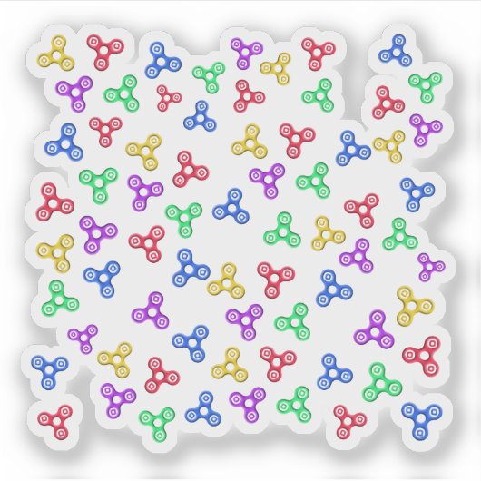 Sticker Fidget Spinners (Devant)