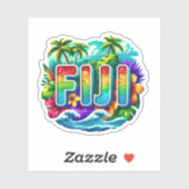 Sticker Fidji (Feuille)