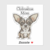Sticker Fier Chihuahua Maman (Feuille)