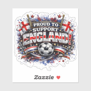 Sticker FIER DE SOUTENIR L'Angleterre Fan de football 2026